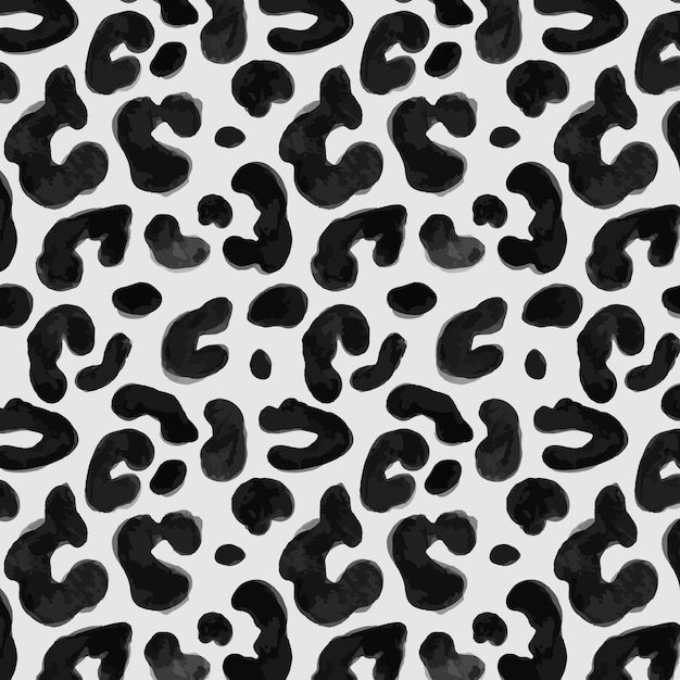 Watercolor animal print pattern