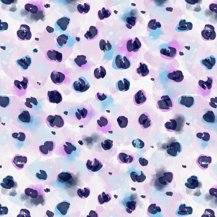 Free Vector watercolor animal print pattern