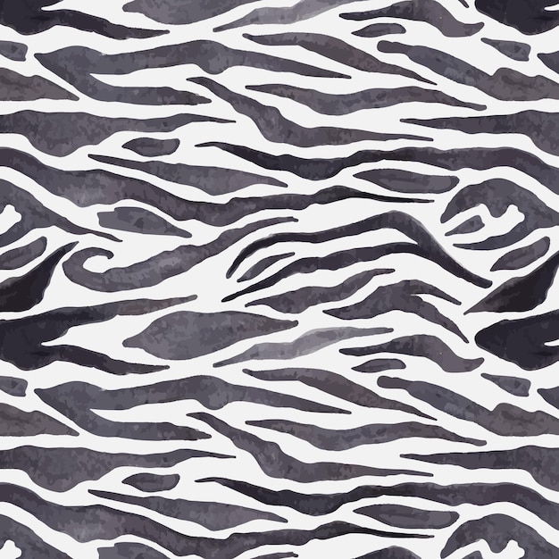 수채화 동물 인쇄 패턴