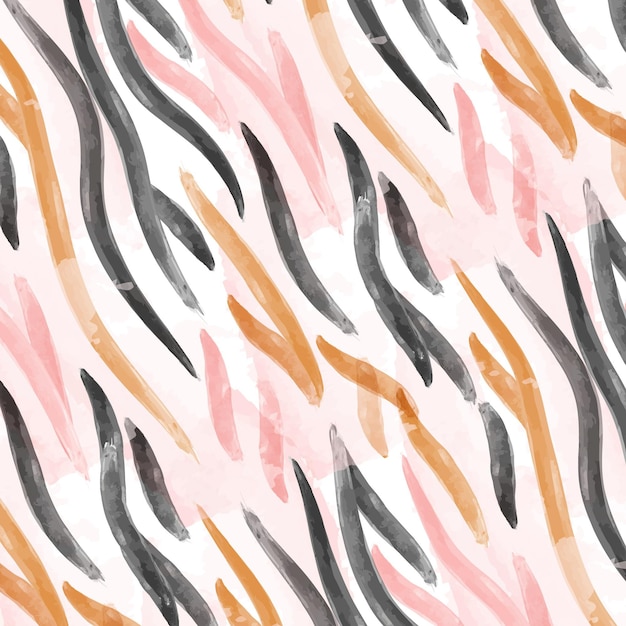 Watercolor animal print pattern