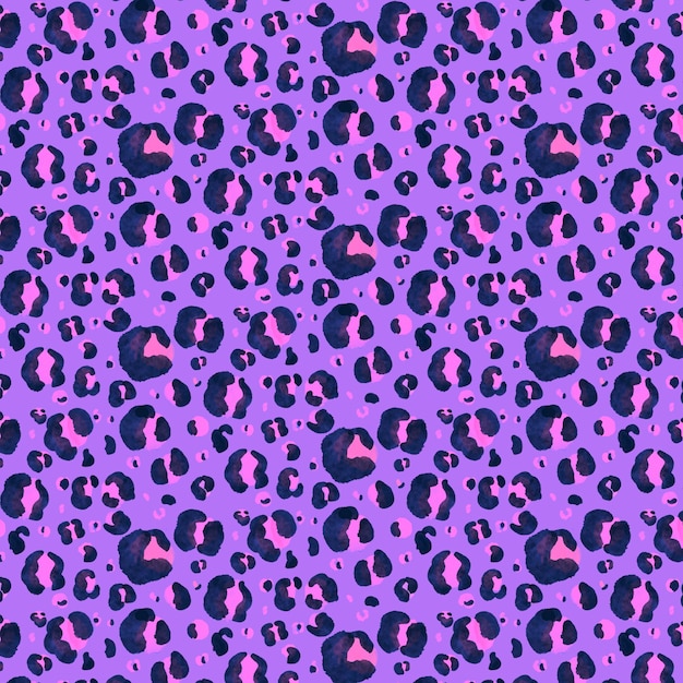 Free vector watercolor animal print pattern