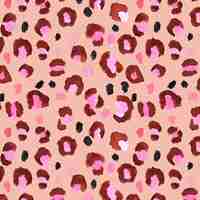 Free vector watercolor animal print pattern