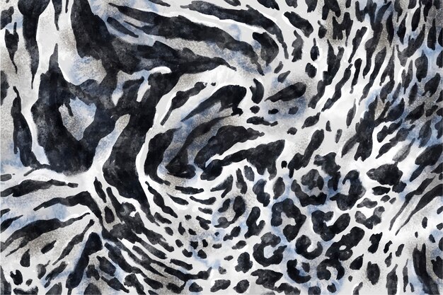 Watercolor animal print pattern