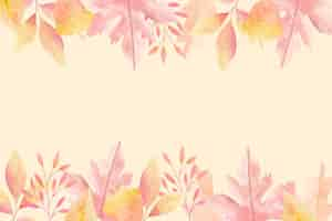 Free vector watercolor autumn background