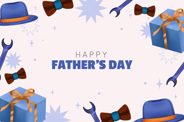 watercolor background for father's day celebration