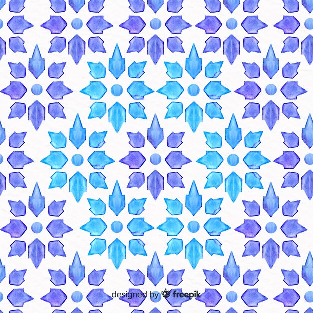 Watercolor background in mosaic design