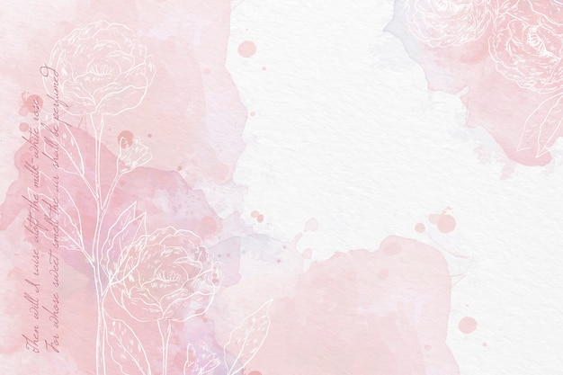 Free vector watercolor background in pastel colors