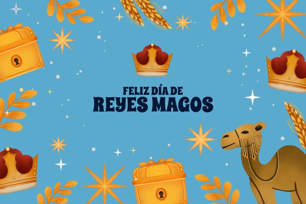 Акварельный фон для reyes magos