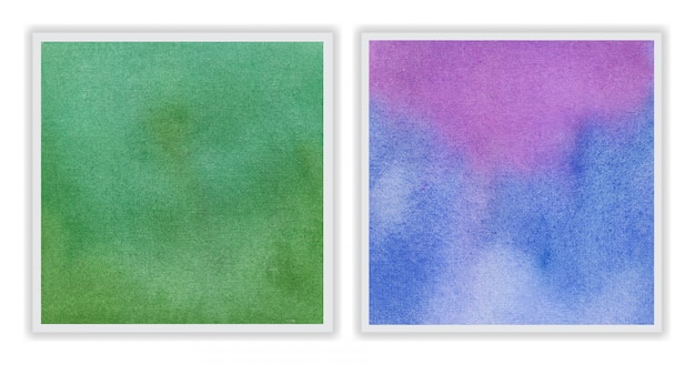 Watercolor background set with Abstract brush