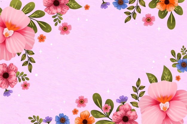 Free vector watercolor background for spring season celebration