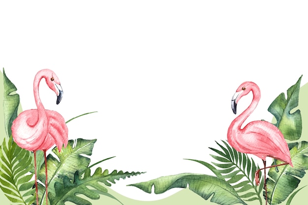 Watercolor background for summertime season