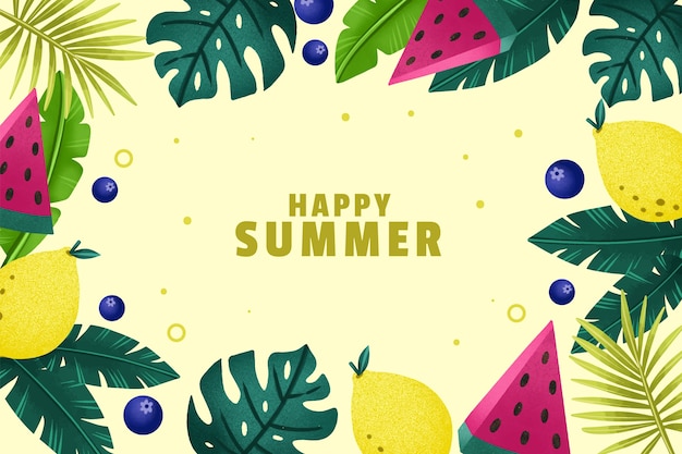 Watercolor background for summertime