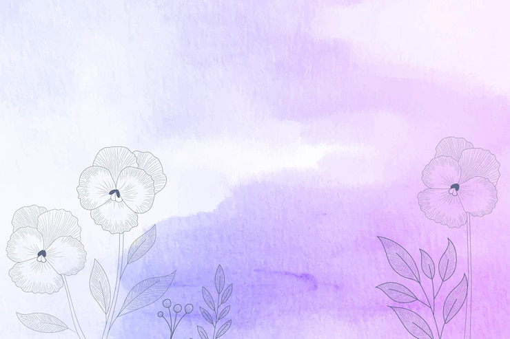 Free Vector watercolor background with hand drawn elements