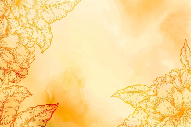 Orange on sale flower background
