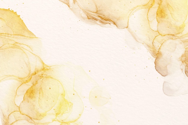 Free Vector watercolor background with luxurious golden accents
