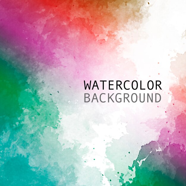 Watercolor background with rainbow colors with space for text