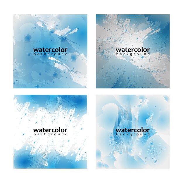 Watercolor backgrounds collection