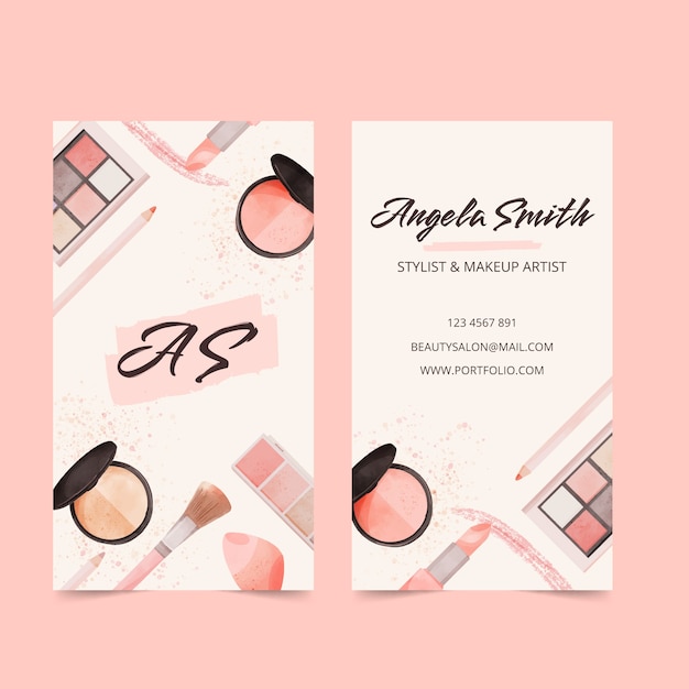 Makeup Artist Business Card Free