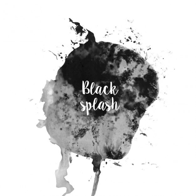 Free Vector watercolor black splash