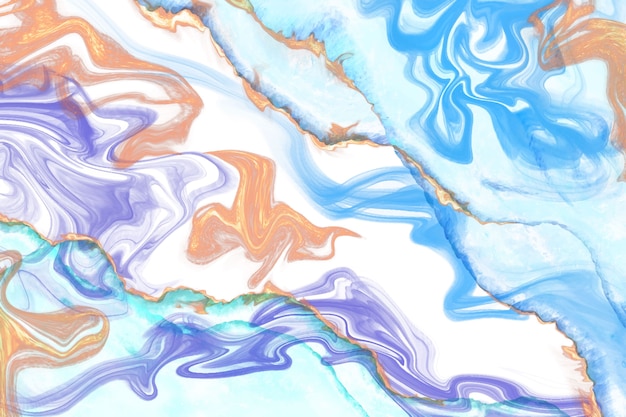 Free Vector watercolor blue alcohol ink background