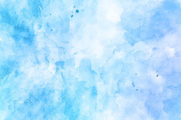 Vettore gratuito sfondo blu acquerello