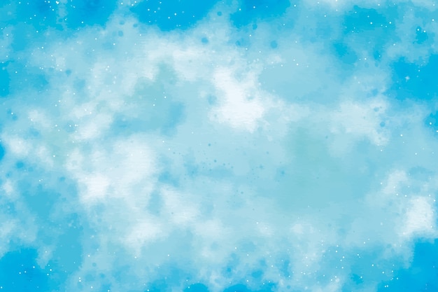 Watercolor blue background