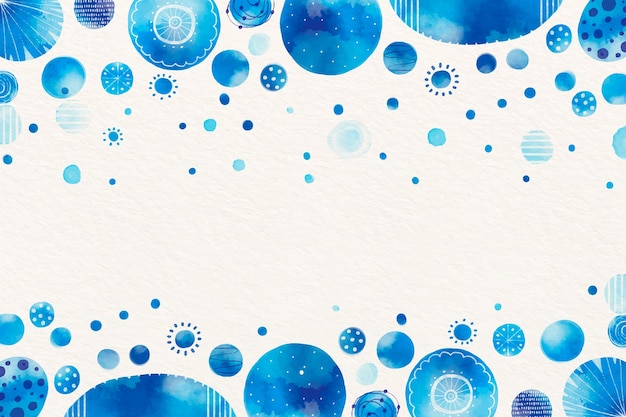 Free vector watercolor blue dots background