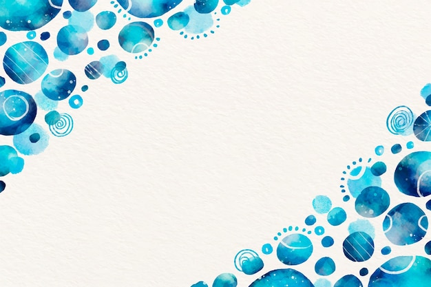 Free vector watercolor blue dots background