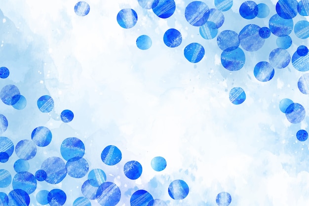 Free vector watercolor blue dots background