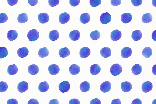 Watercolor blue dots design background