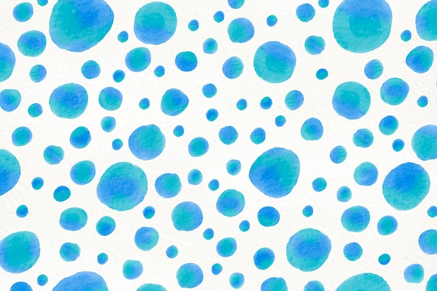 Watercolor blue dots design background