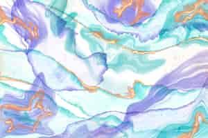 Free vector watercolor blue and purple alcohol ink background