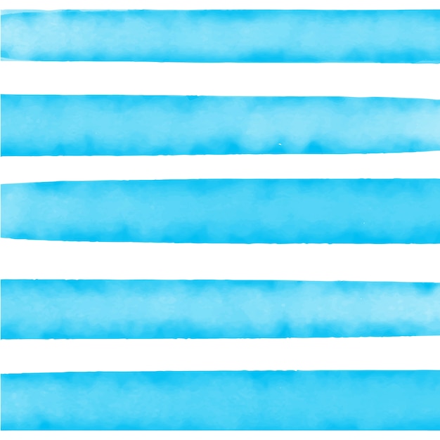 Бесплатное векторное изображение Акварельный синий полосатый фон