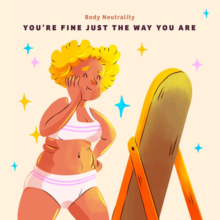 Free Vector watercolor body neutrality illustration