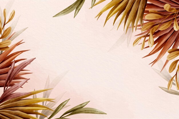 Watercolor boho background