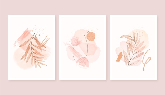 Watercolor boho covers