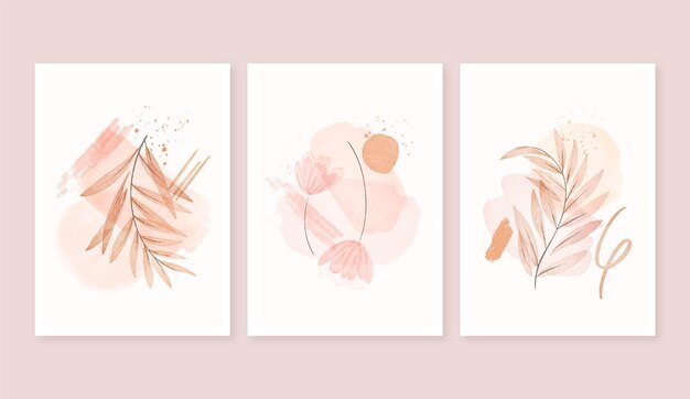 Watercolor boho covers