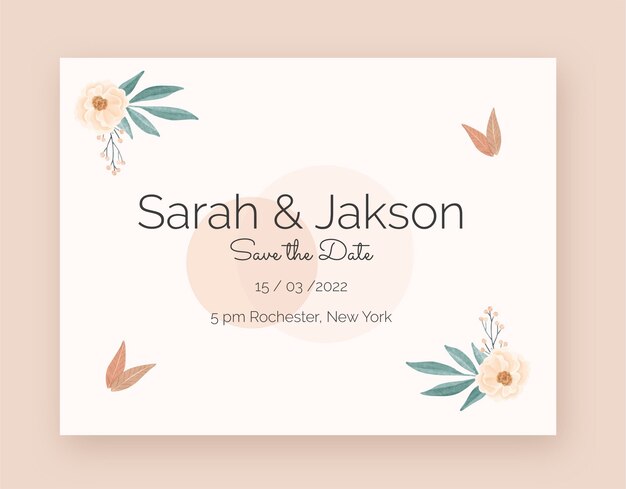 Watercolor boho wedding photocall