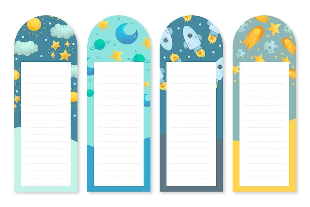 Watercolor bookmark design