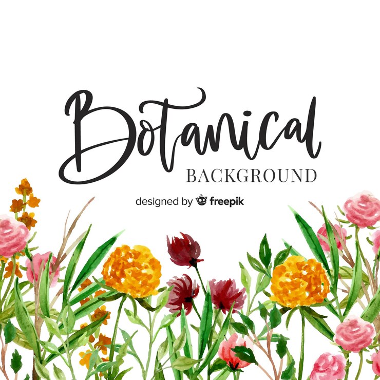 Free Vector watercolor botanical background