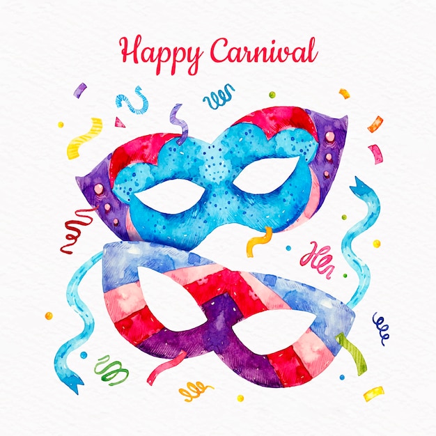 Free vector watercolor brazilian carnival concept