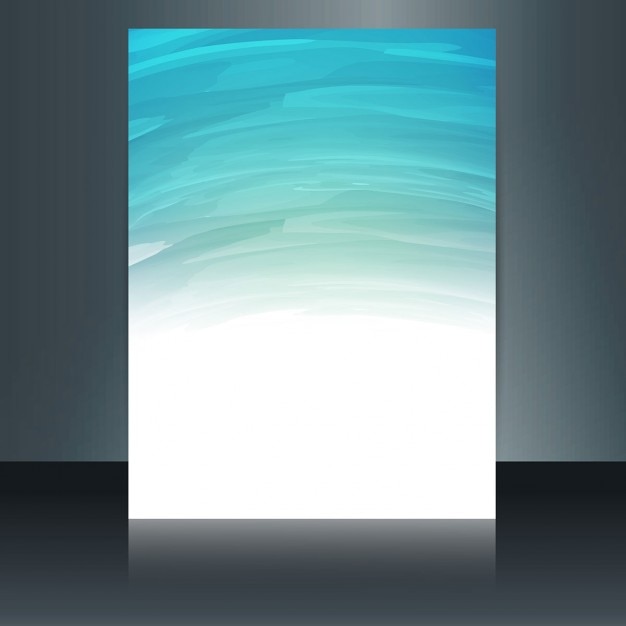 무료 Vector 수채화 브로슈어