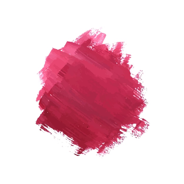 Watercolor brush stroke dark pink design vector