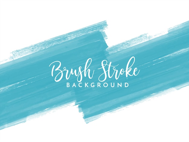 Watercolor brush stroke design background vector