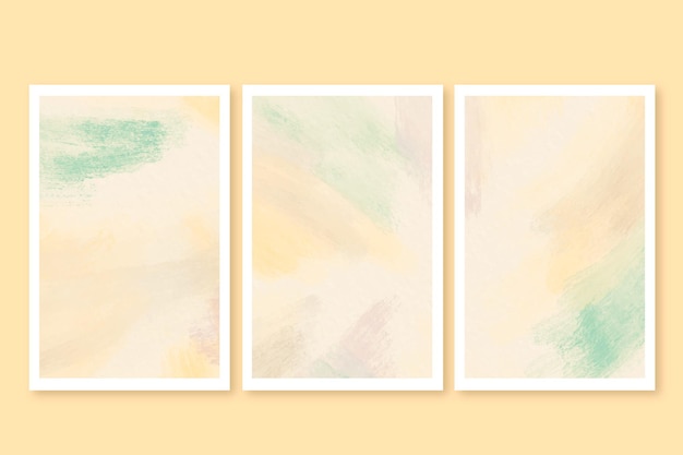 Watercolor brushstroke cards