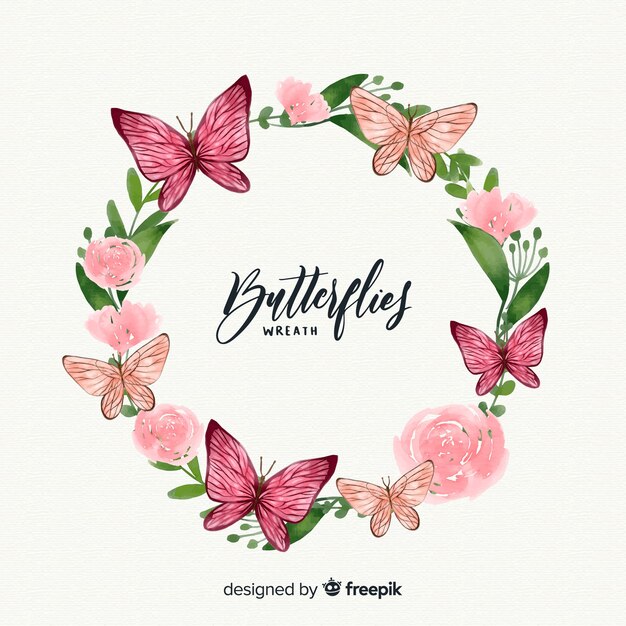 Free Free 257 Butterfly Wreath Svg SVG PNG EPS DXF File