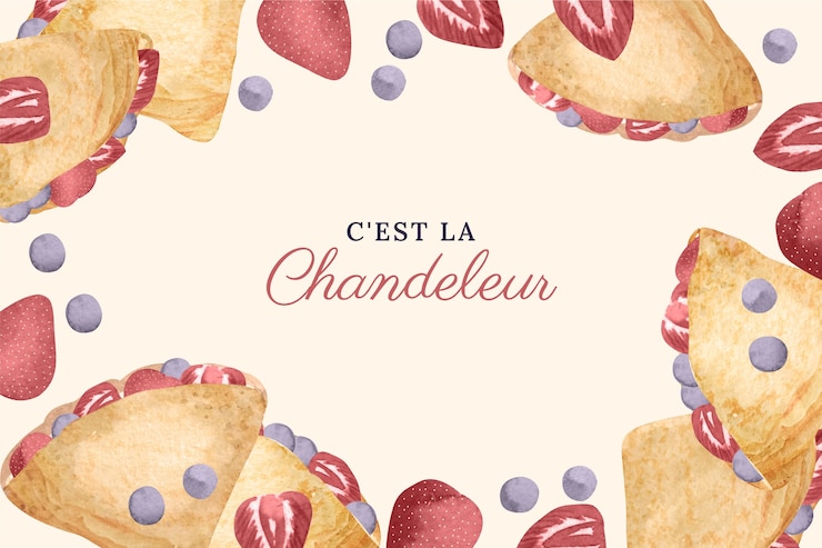 Free Vector watercolor chandeleur background