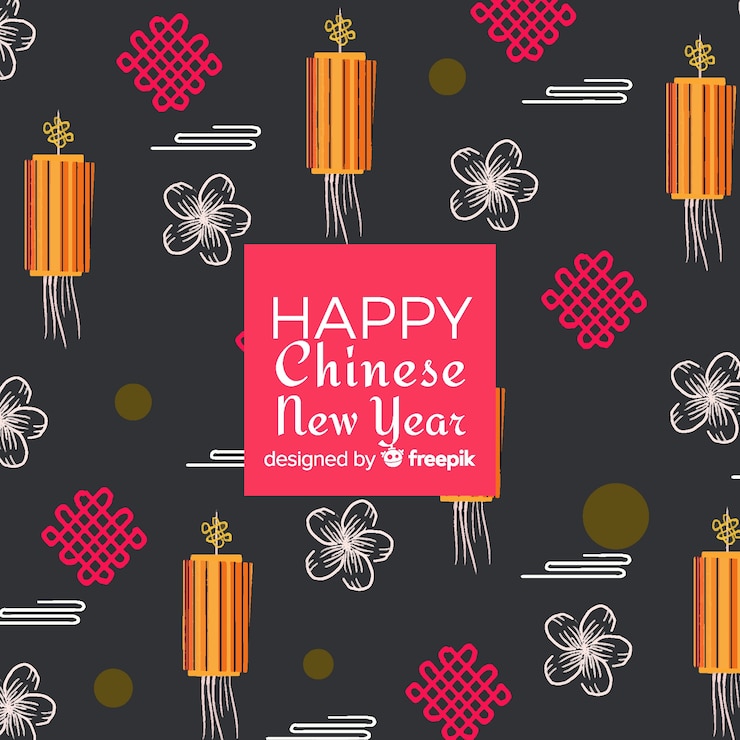 Free Vector watercolor chinese new year 2019 background
