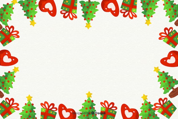 Free vector watercolor christmas background