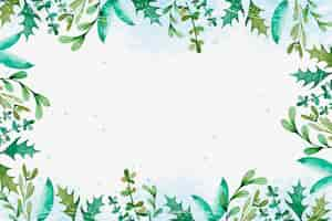 Free vector watercolor christmas background